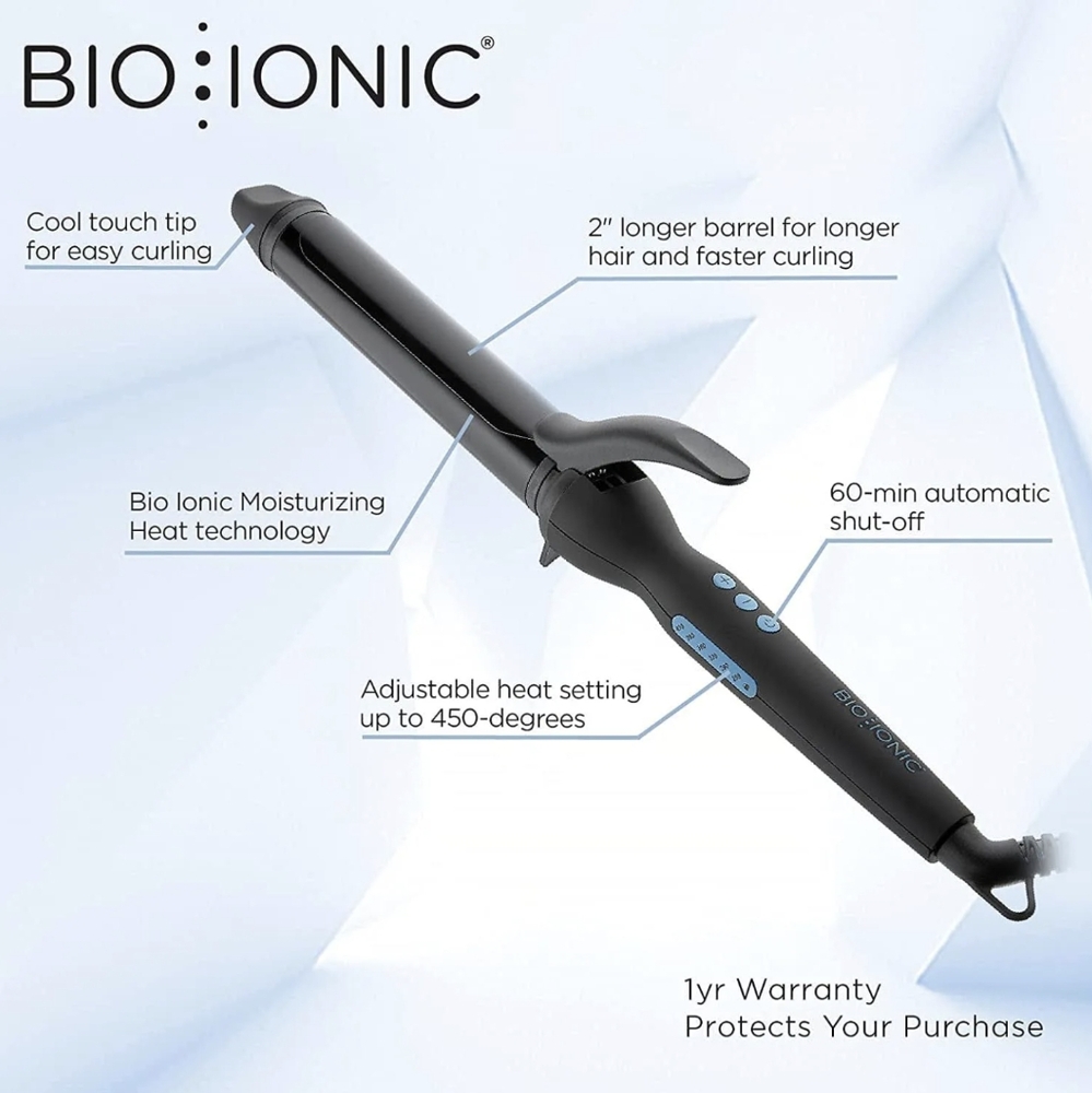 Brand New!!BIO IONIC Long Barrel Styler 1.25"